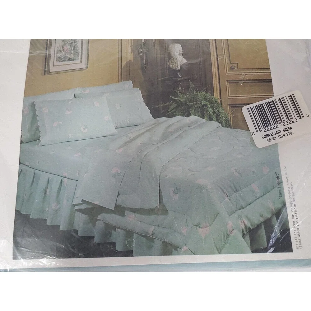 1 Vintage Caress Burlington Twin Fitted Sheet 